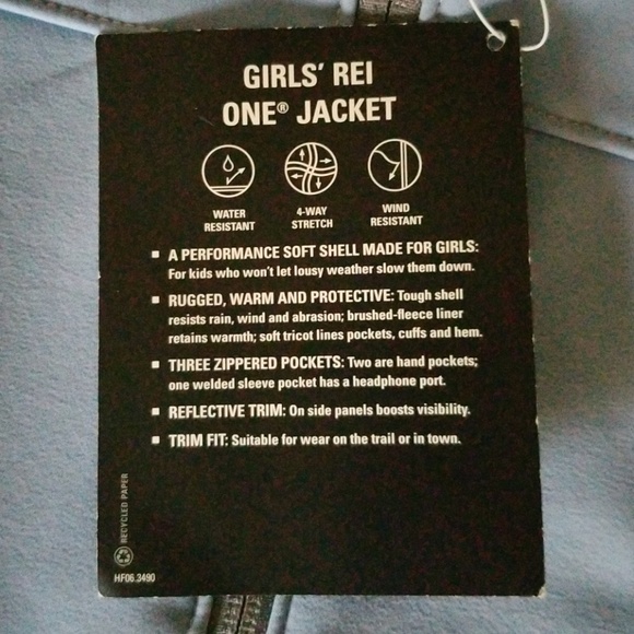 REI Girl's Shell Jacket - Picture 3 of 3